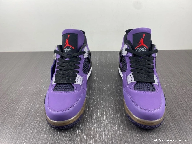 Official Maikesneakers Scott Jordan 4 LN4 Retro 766296 Family) and Purple (Friends Travis 0723